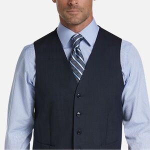 Joseph Abboud Navy Men’s Premium 120’s Wool Vest-Medium
